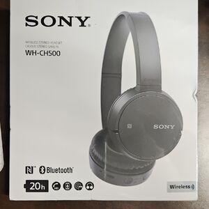New Sony WH-CH500 Bluetooth Headphones - Black